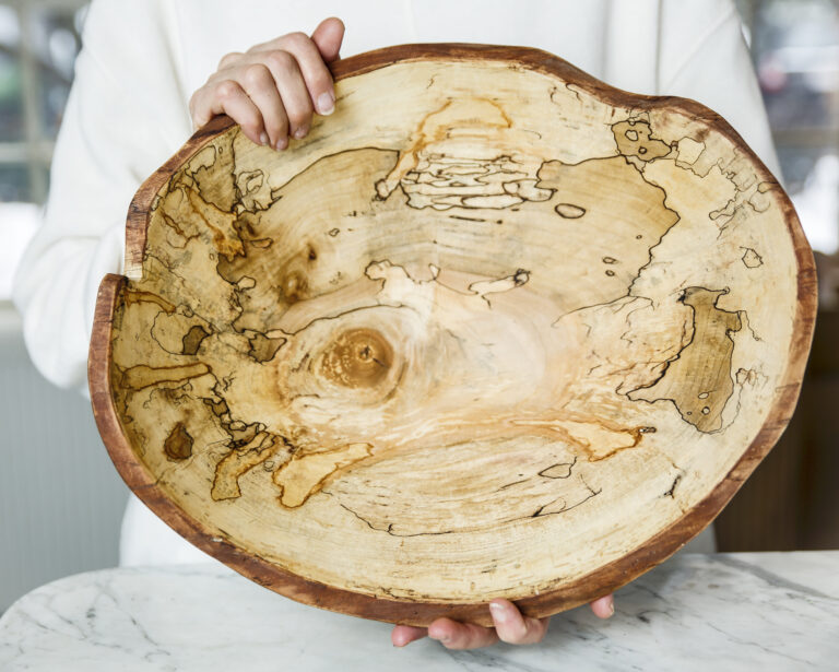 Live edge maple bowl