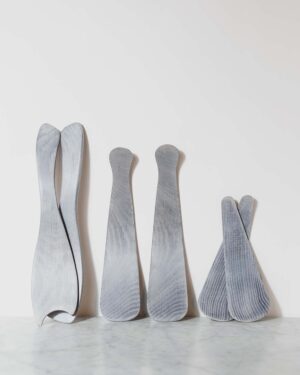 driftwood oak salad servers by spencer peterman