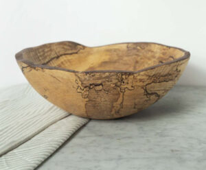spalted live edge bowl
