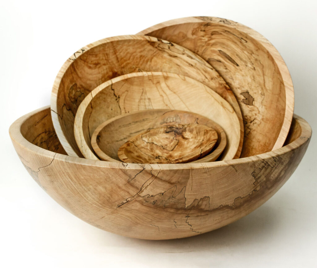 spalted maple round bowls proof dough dough rising spencer peterman