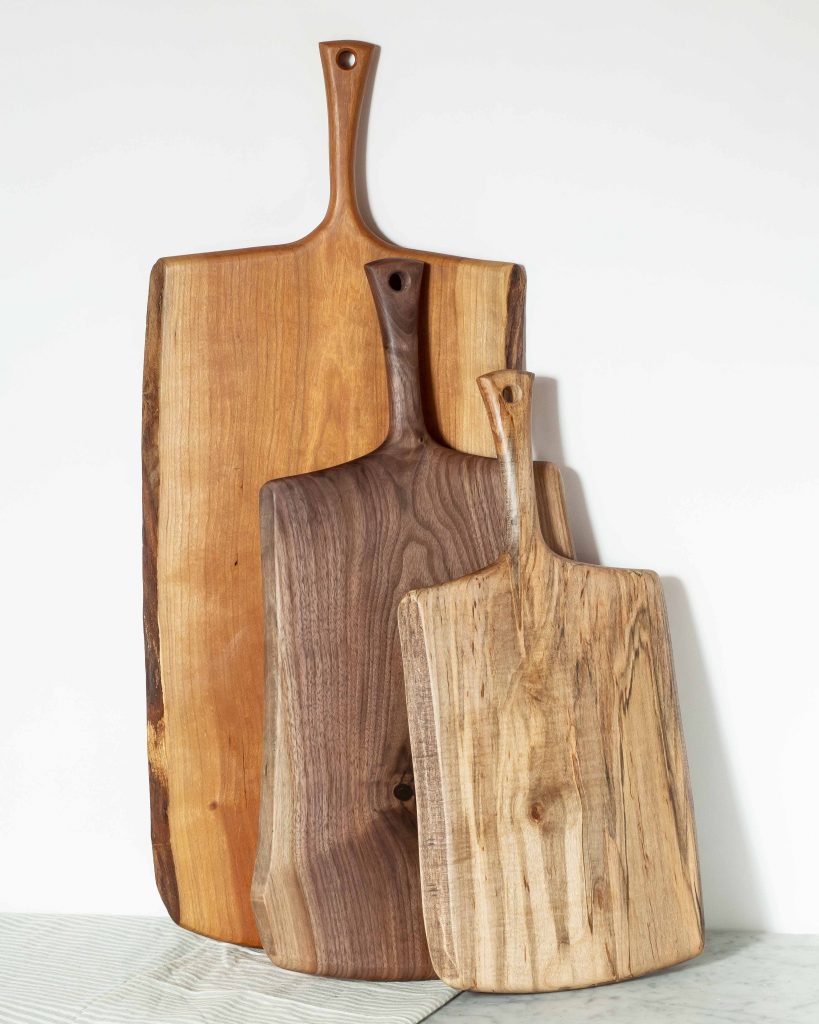 Cherry, Black walnut, ambrosia cutting board by spencer peterman