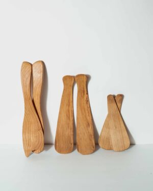cherry salad servers by spencer peterman