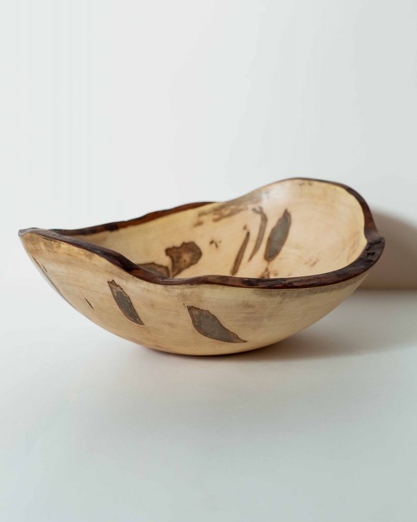 Live edge Ambrosia Maple Bowl natural edge wood bowl