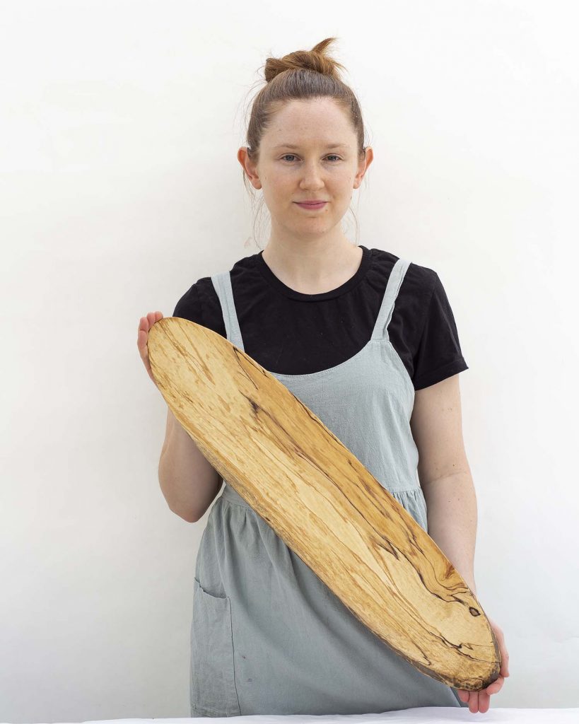 spalted maple cutting board baguette spencer peterman