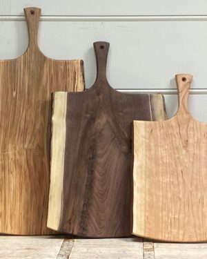 Live Edge Cutting Board with Handle