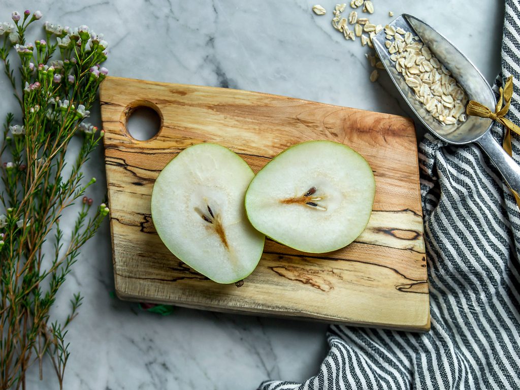 Petite, Spalted Maple Rectangular Natural Edge Wooden Cutting Board (8” × 5”)