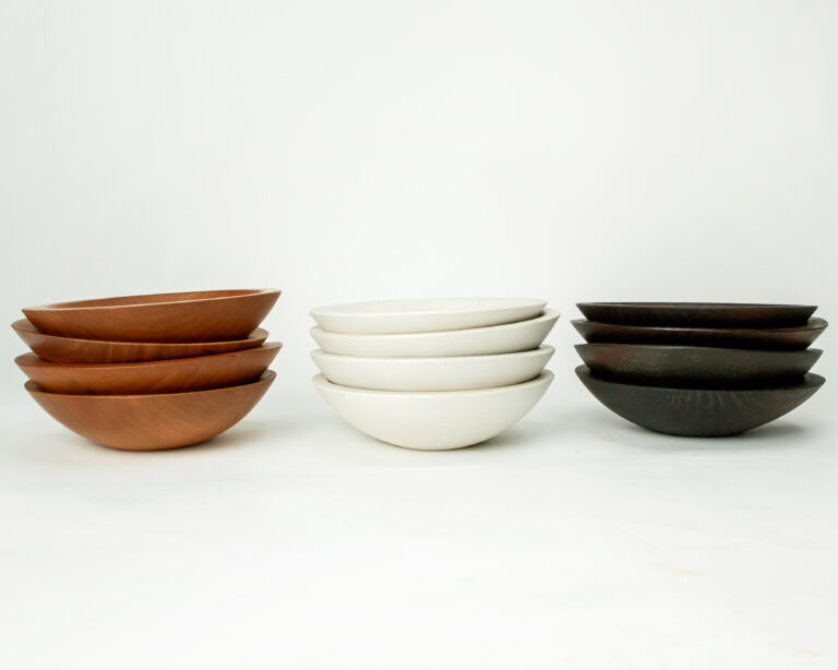 10" wooden bowls