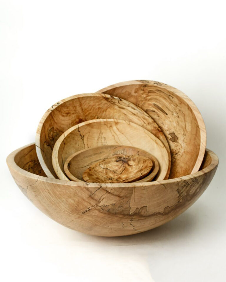 maple wood bowls made from fallen trees