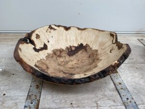 Maple burl bowl