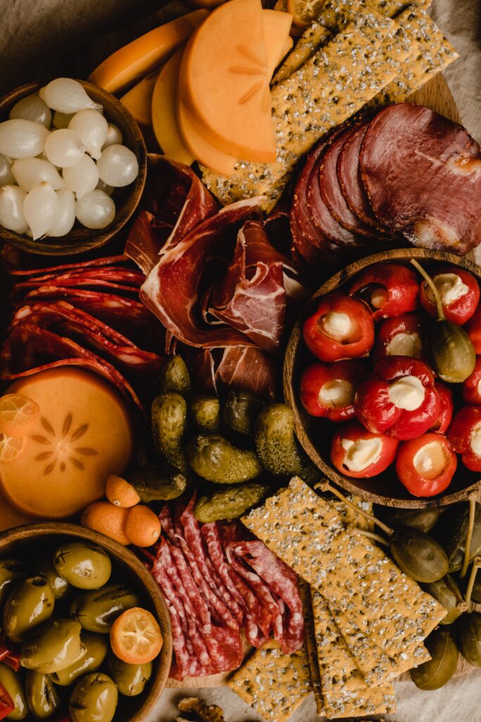 entertain last minute holiday guests with charcuterie board