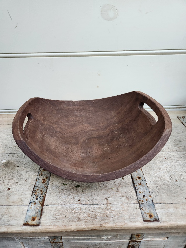 Black Walnut handle harvest bowl