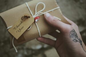 late wedding gift thank you