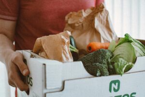 produce haul for a farm-to-table dinner party