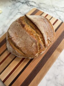 no-knead homemade sourdough