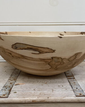 Medium Ambrosia Maple Round Wooden Bowl (13")