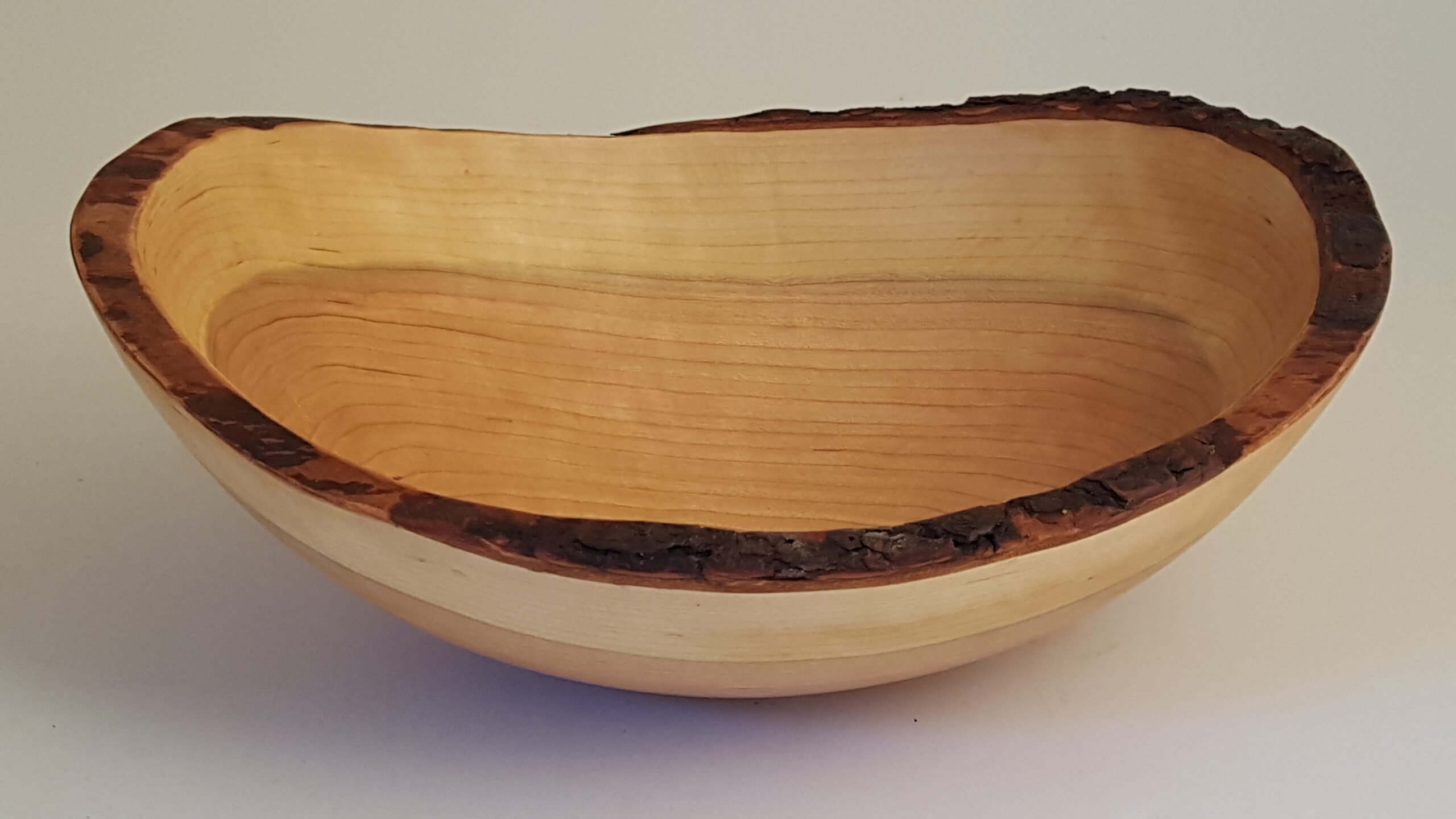 Live Edge Cherry Wood Bowl (13")
