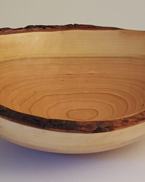 Live Edge Cherry Wood Bowl (15")