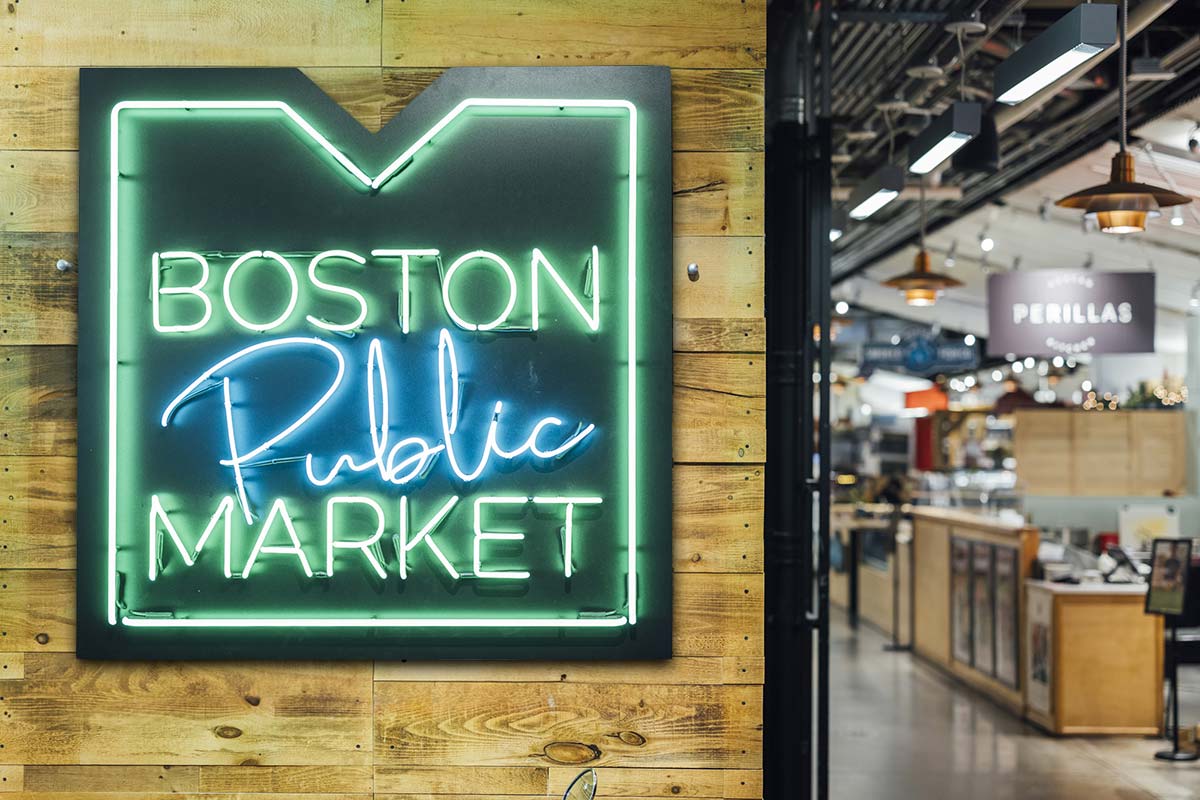A view inside the Boston Public Market