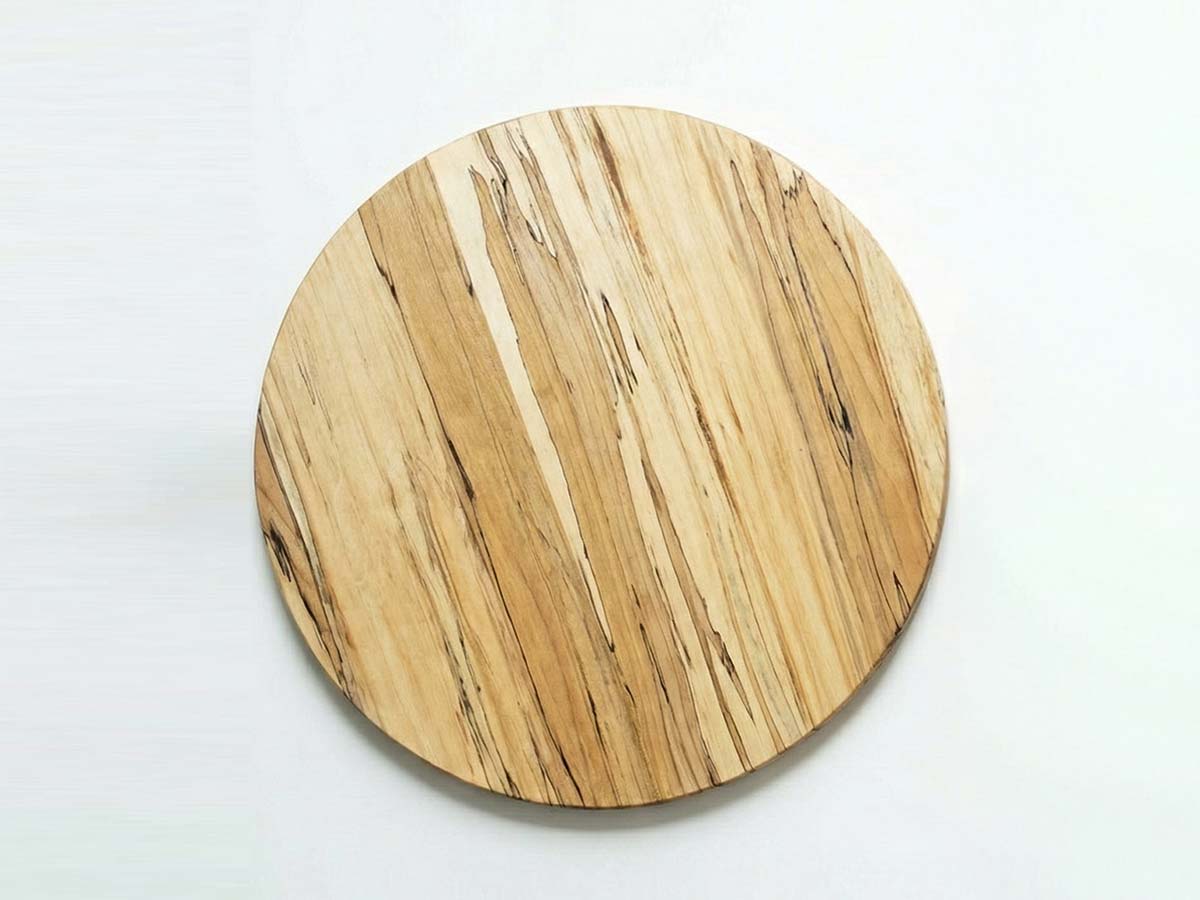 Extra-Large, Spalted Maple Round Wooden Cutting Board (20”)